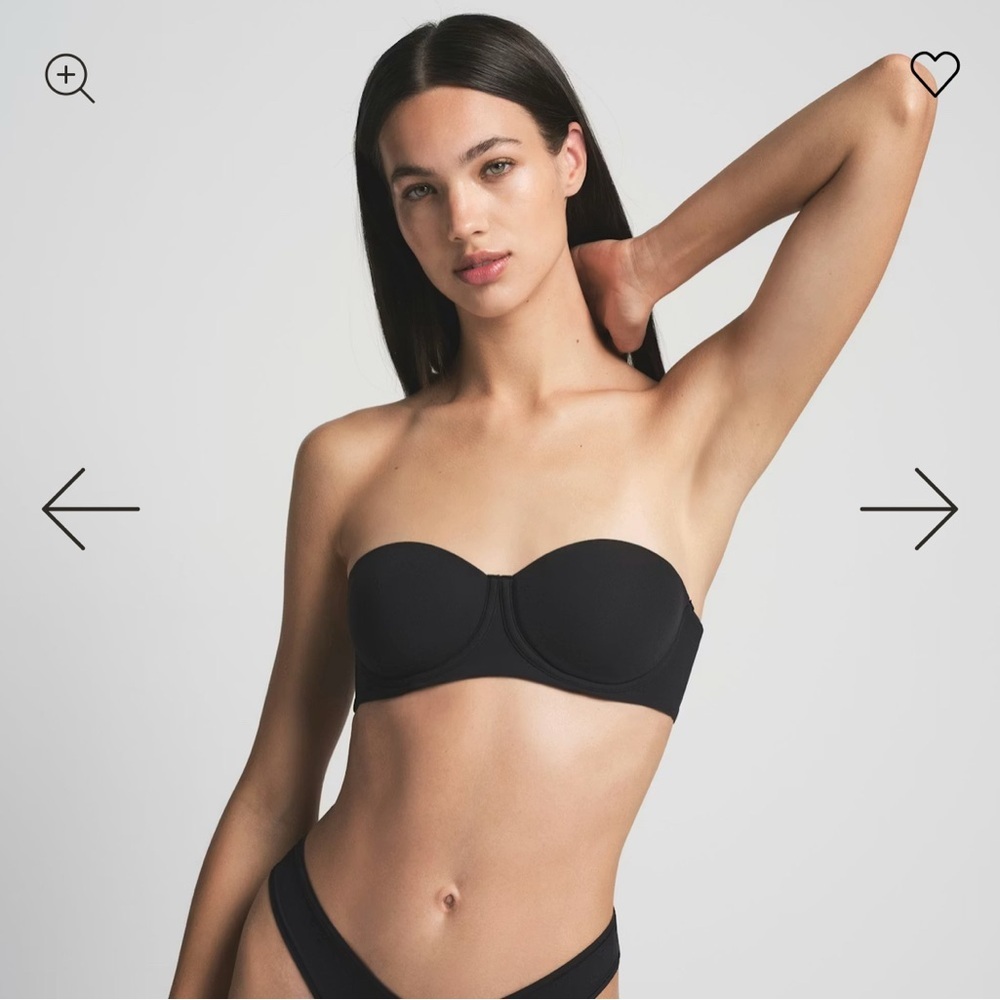 NWT Skims Fits Everybody Strapless Bra in Onyx 34H